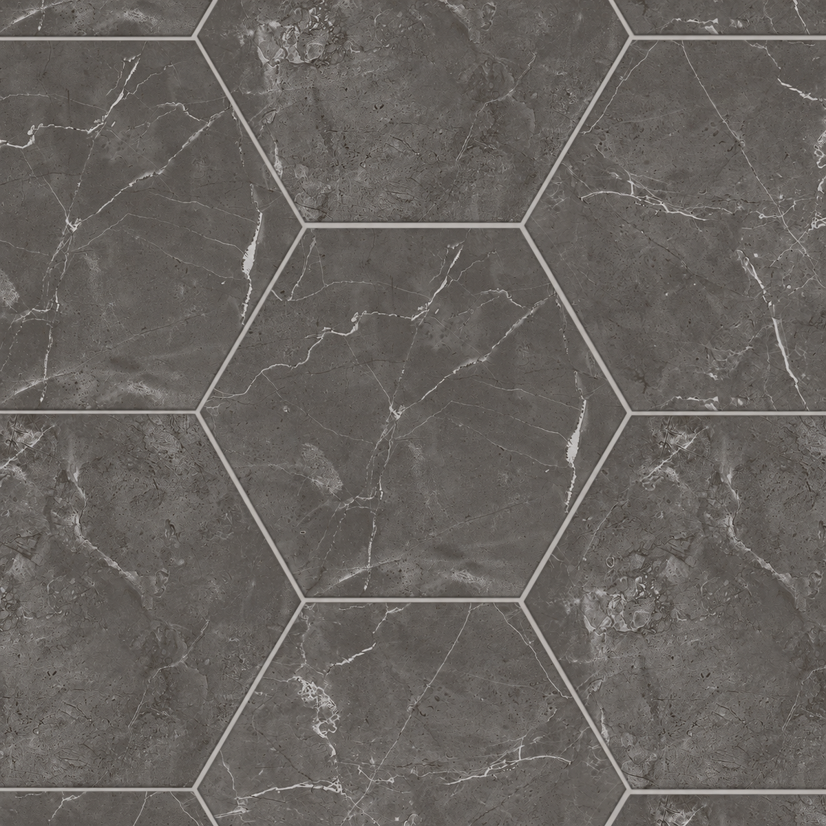 Sophia Hexagons | 8"x9" Porcelain Marble Look Floor & Wall Tile