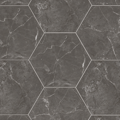 Sophia Hexagons | 8"x9" Porcelain Marble Look Floor & Wall Tile
