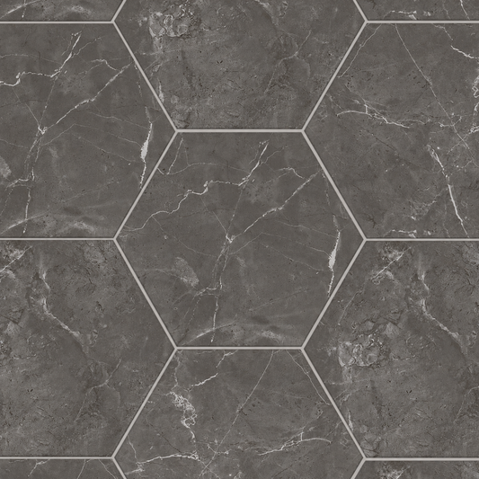 Sophia Hexagons | 8"x9" Porcelain Marble Look Floor & Wall Tile