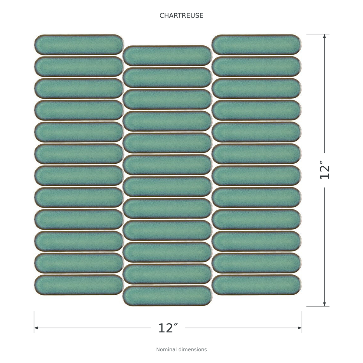 Stream | 1"x4" Porcelain Elongated Oval Mosaic Tile