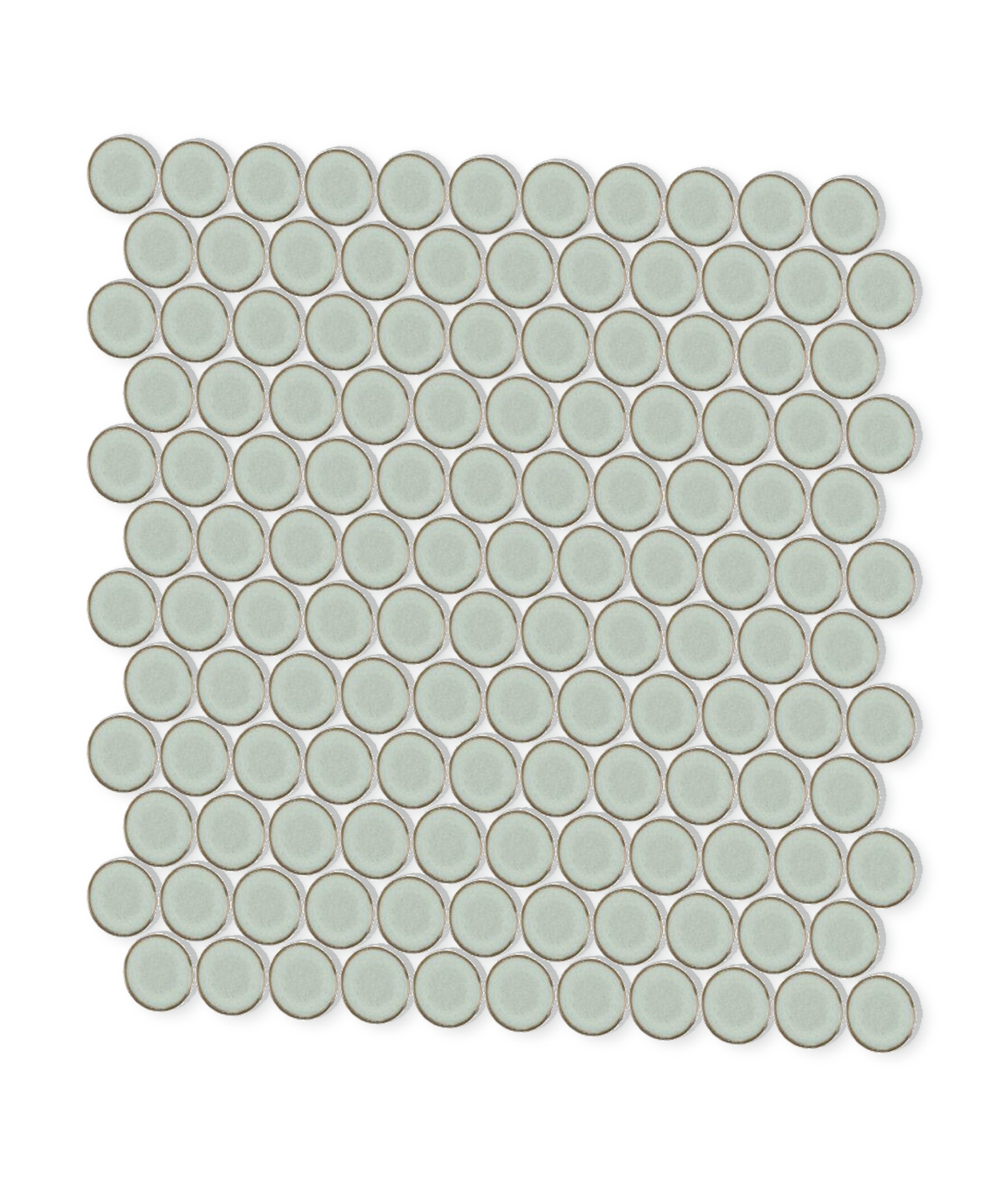 Stream | 1.25" Porcelain Penny Round Mosaic Tile