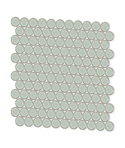 Stream | 1.25" Porcelain Penny Round Mosaic Tile