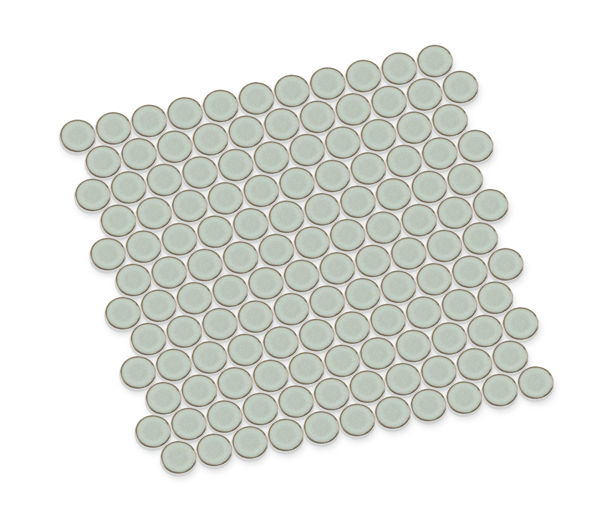 Stream | 1.25" Porcelain Penny Round Mosaic Tile