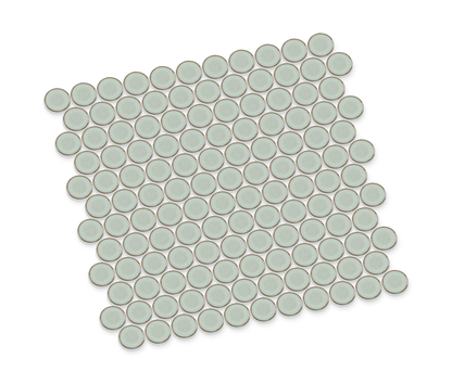 Stream | 1.25" Porcelain Penny Round Mosaic Tile