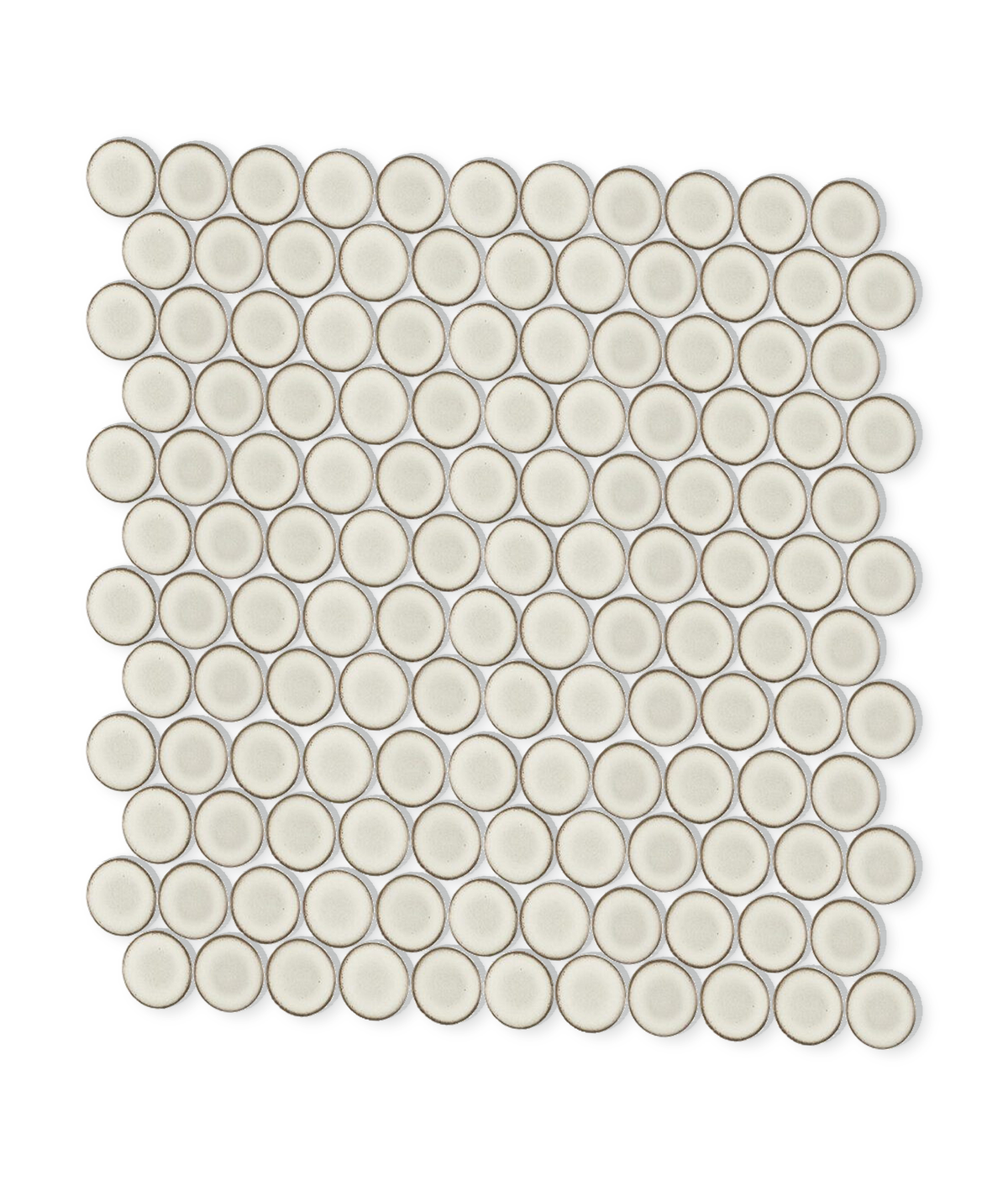 Stream | 1.25" Porcelain Penny Round Mosaic Tile