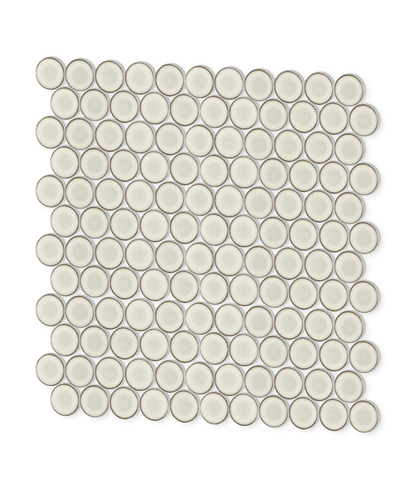 Stream | 1.25" Porcelain Penny Round Mosaic Tile