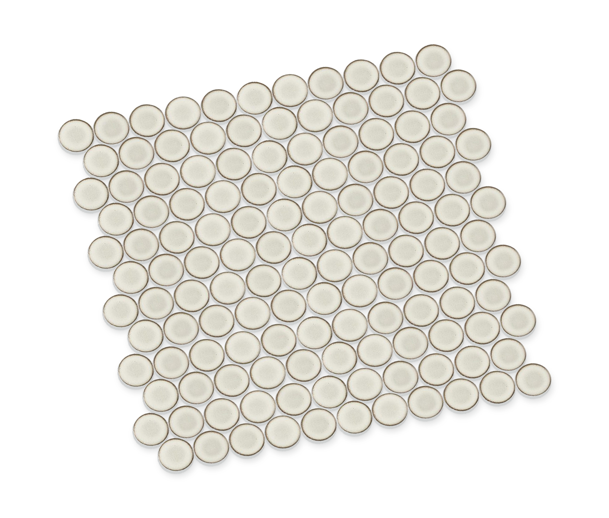 Stream | 1.25" Porcelain Penny Round Mosaic Tile