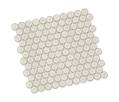 Stream | 1.25" Porcelain Penny Round Mosaic Tile