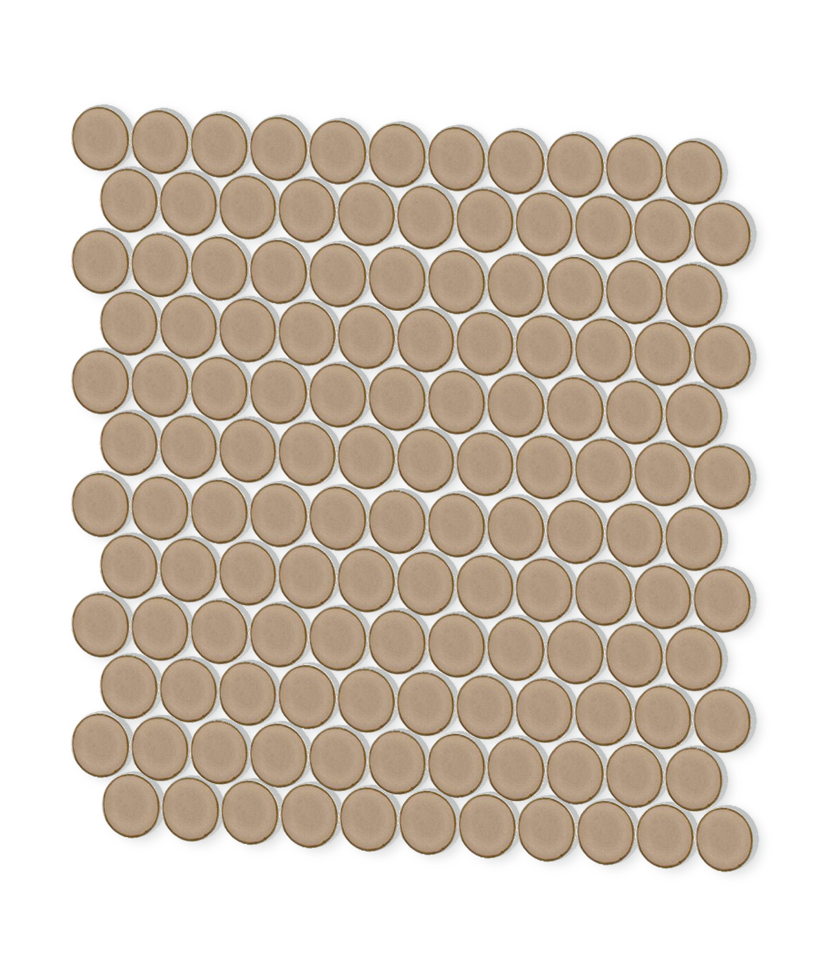 Stream | 1.25" Porcelain Penny Round Mosaic Tile