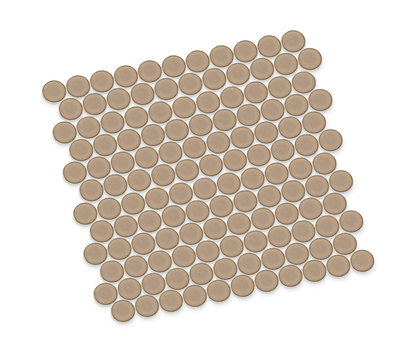 Stream | 1.25" Porcelain Penny Round Mosaic Tile