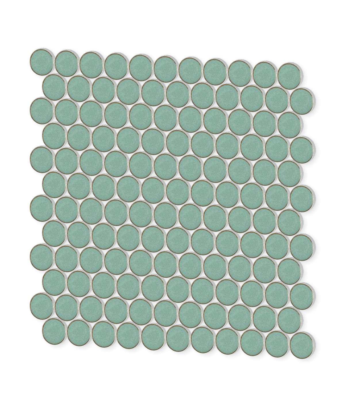 Stream | 1.25" Porcelain Penny Round Mosaic Tile