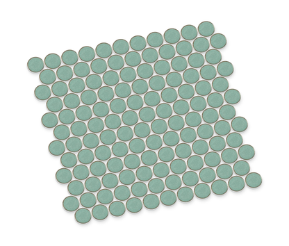 Stream | 1.25" Porcelain Penny Round Mosaic Tile