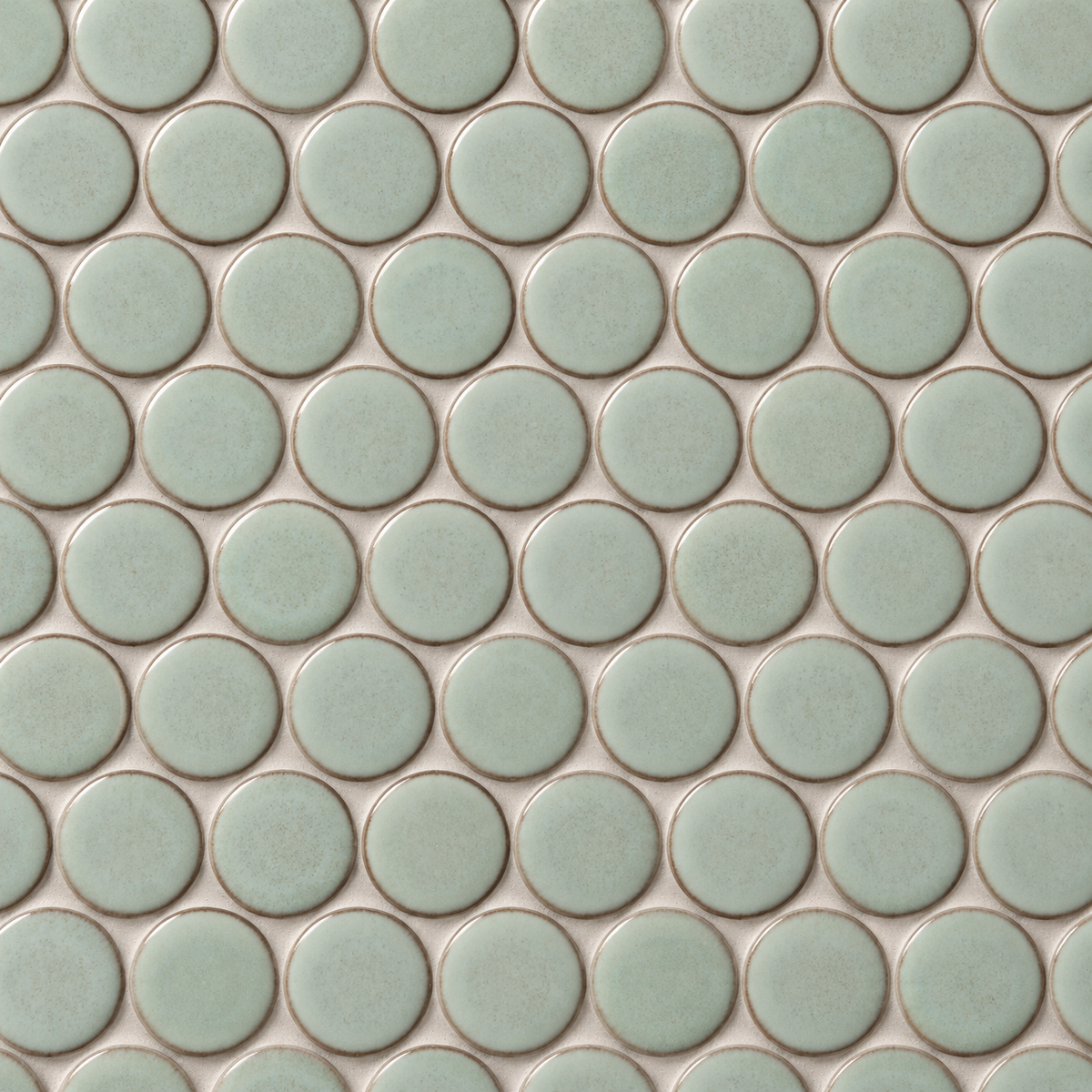 Stream | 1.25" Porcelain Penny Round Mosaic Tile