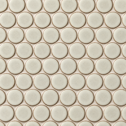 Stream | 1.25" Porcelain Penny Round Mosaic Tile