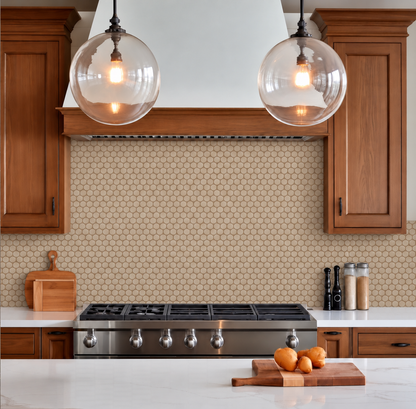 Stream | 1.25" Porcelain Penny Round Mosaic Tile