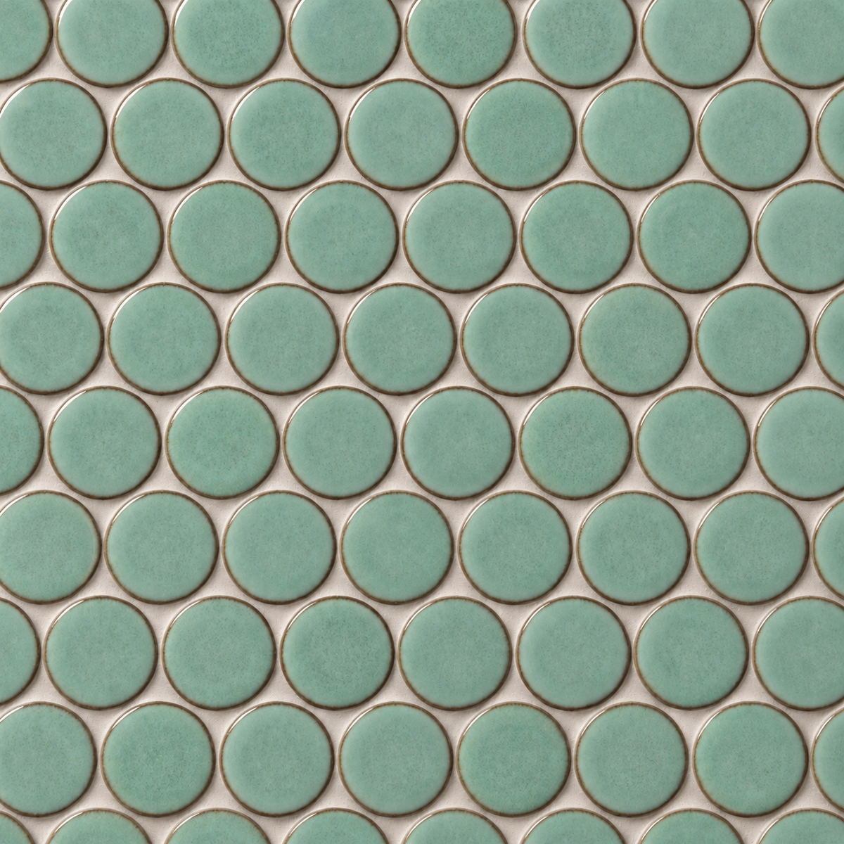 Stream | 1.25" Porcelain Penny Round Mosaic Tile