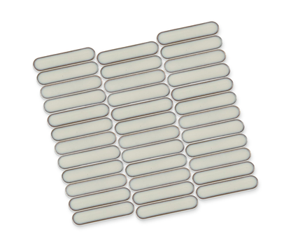 Stream | 1"x4" Porcelain Elongated Oval Mosaic Tile