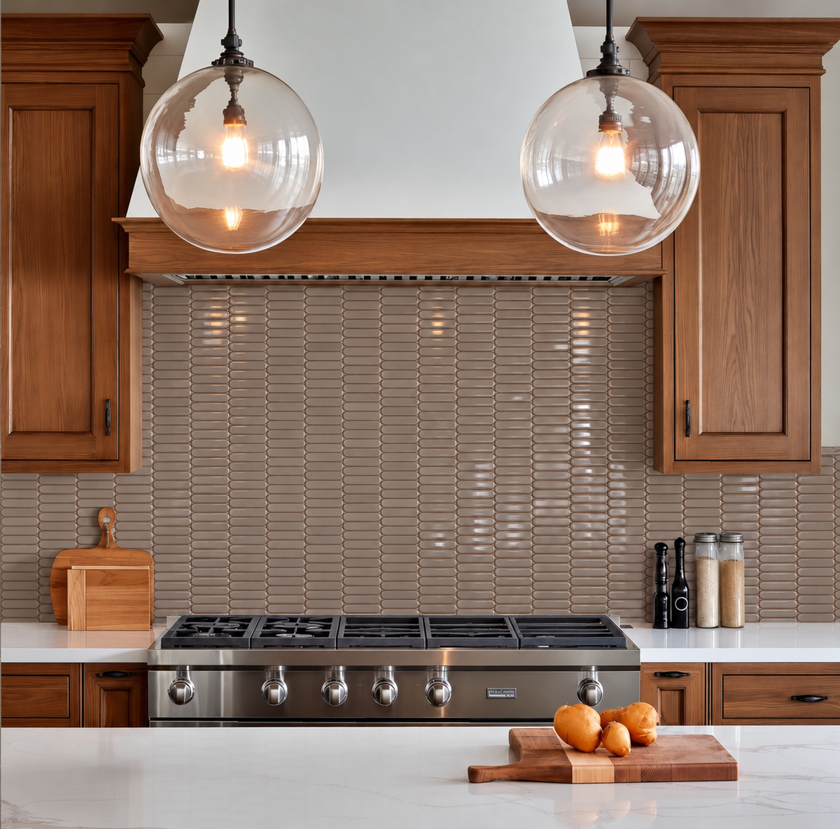 Stream | 1"x4" Porcelain Elongated Oval Mosaic Tile