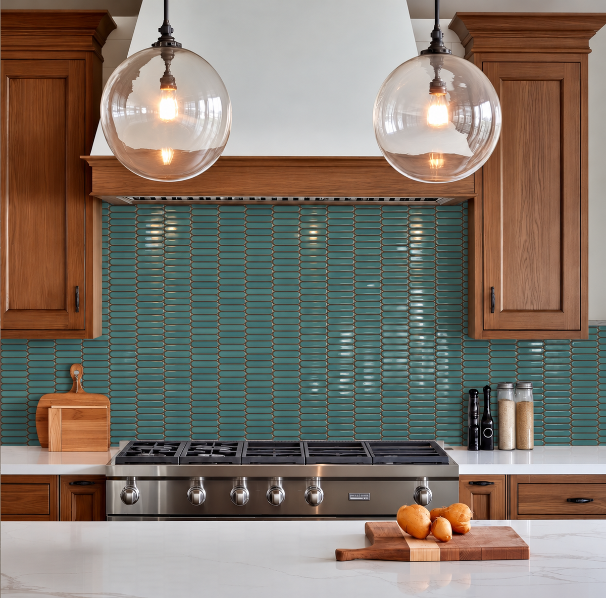 Stream | 1"x4" Porcelain Elongated Oval Mosaic Tile