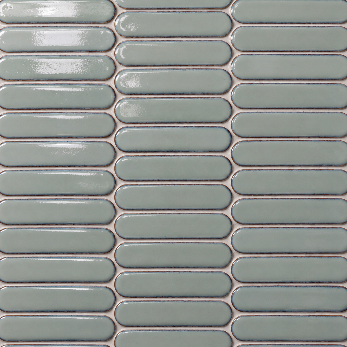 Stream | 1"x4" Porcelain Elongated Oval Mosaic Tile