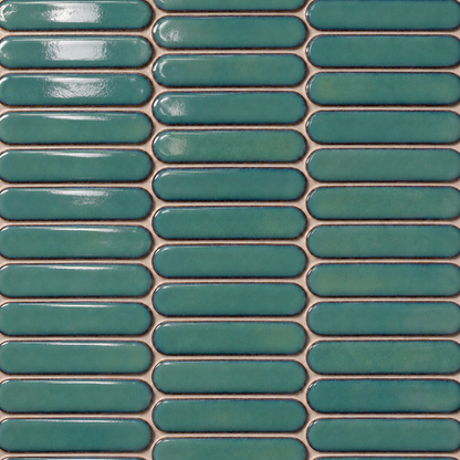 Stream | 1"x4" Porcelain Elongated Oval Mosaic Tile