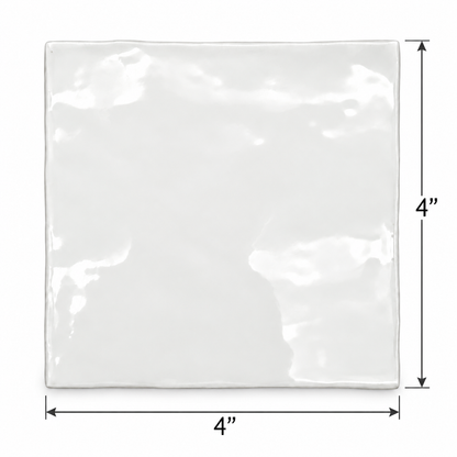 Luma | 4"x4" Ceramic Handmade Look Wall Tile