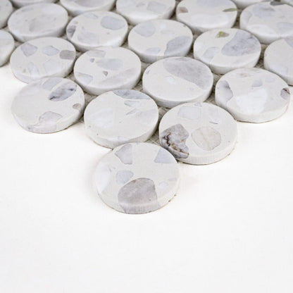 Terrazzo Living | 2" Penny Terrazzo Mosaic Floor & Wall Tile