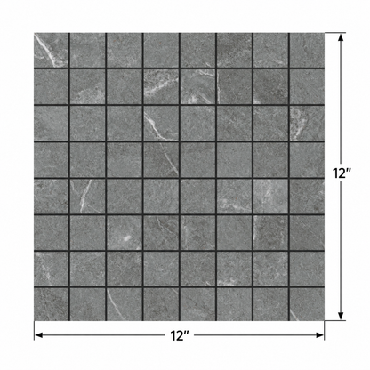 Nature | 1.4"x1.4" Porcelain Stone Look Mosaic Tile