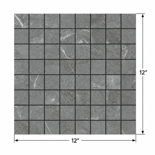 Nature | 1.4"x1.4" Porcelain Stone Look Mosaic Tile