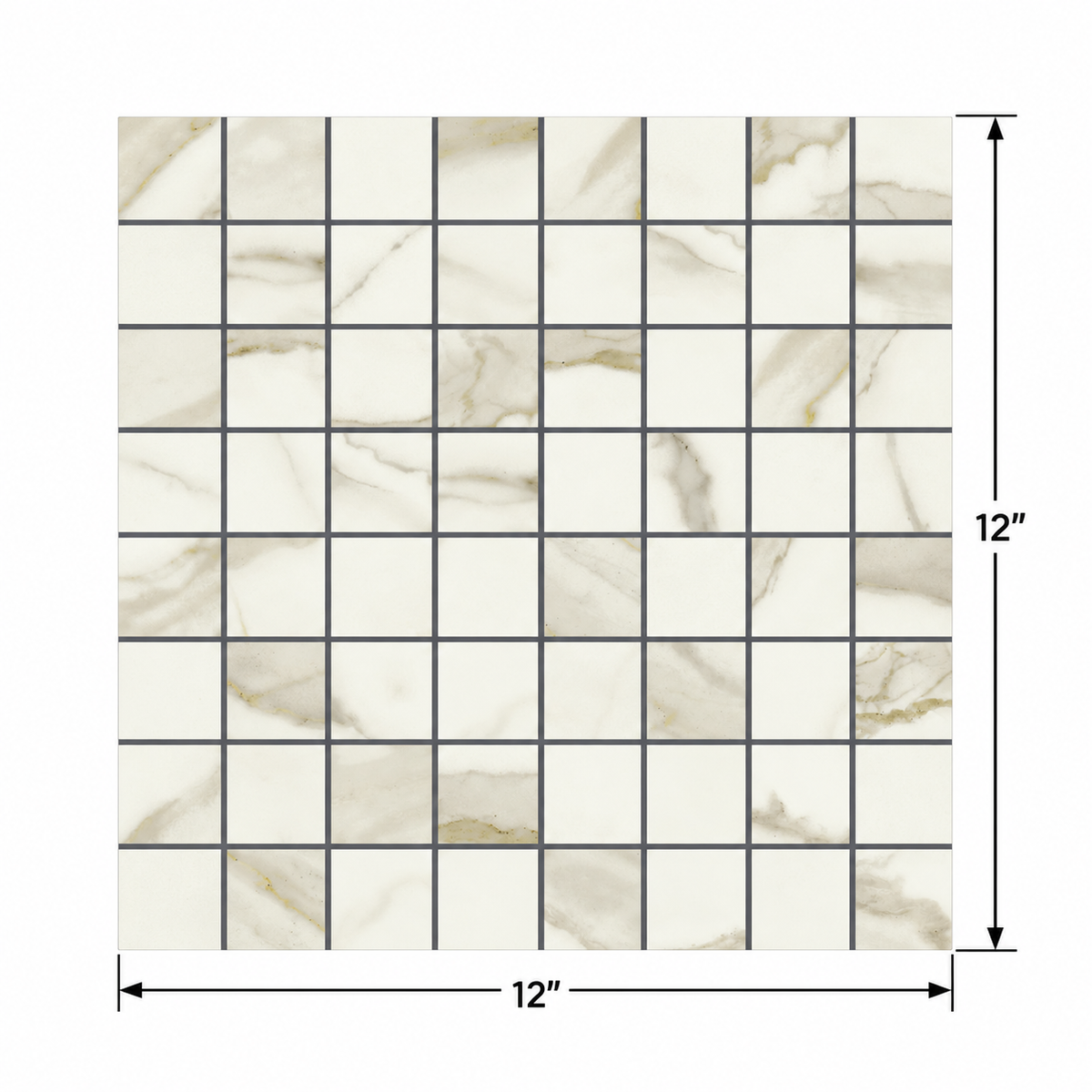 Nature | 1.4"x1.4" Porcelain Stone Look Mosaic Tile