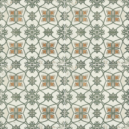 Excella | 8"x8" Porcelain Decorative Floor & Wall Tile