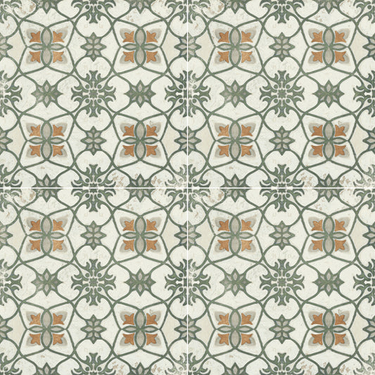 Excella | 8"x8" Porcelain Decorative Floor & Wall Tile