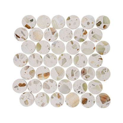 Terrazzo Living | 2" Penny Terrazzo Mosaic Floor & Wall Tile