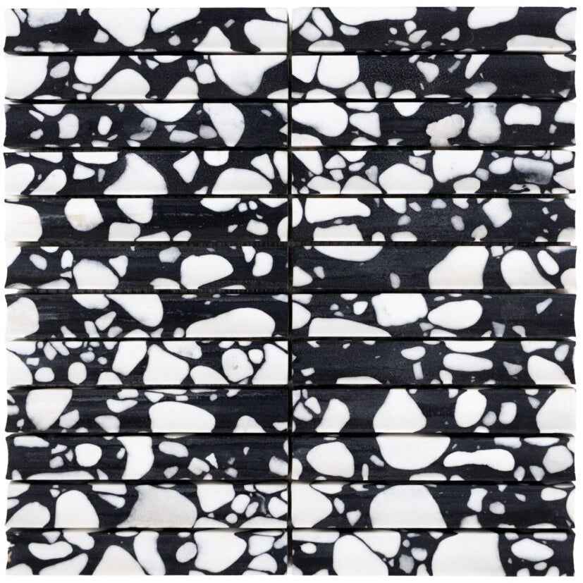 SS-TZRB16CCMS1P | Terrazzo Living 1"x6" (Domino Effect) - SAMPLE