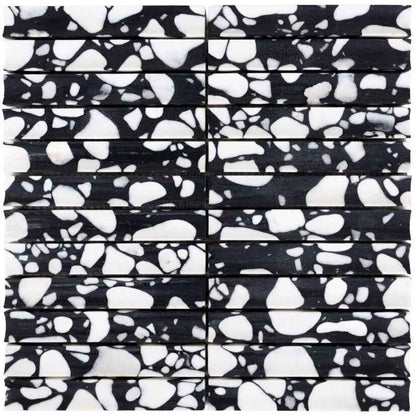 SS-TZRB16CCMS1P | Terrazzo Living 1"x6" (Domino Effect) - SAMPLE