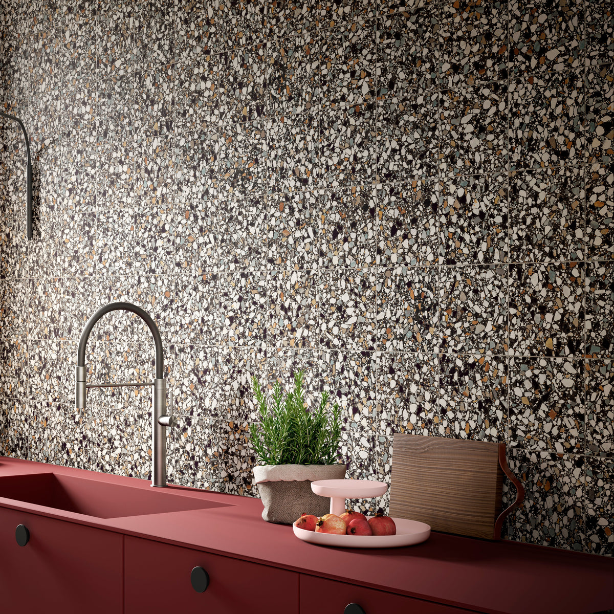 Fralisse | 8"x8" Ceramic Terrazzo Look Floor & Wall Tile