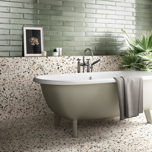 Fralisse | 8"x8" Ceramic Terrazzo Look Floor & Wall Tile