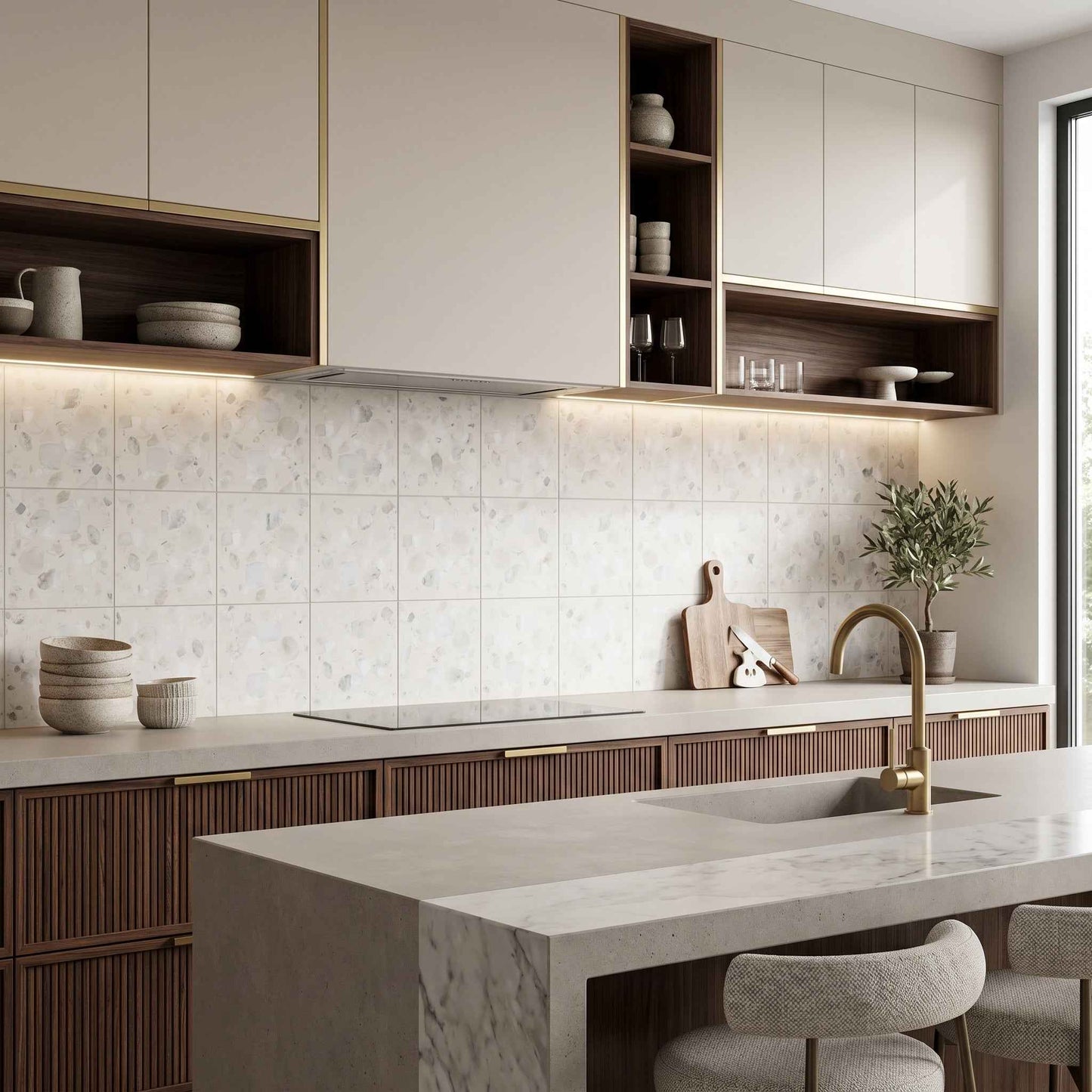 Terrazzo Living | 8"x8" Terrazzo Floor & Wall Tile