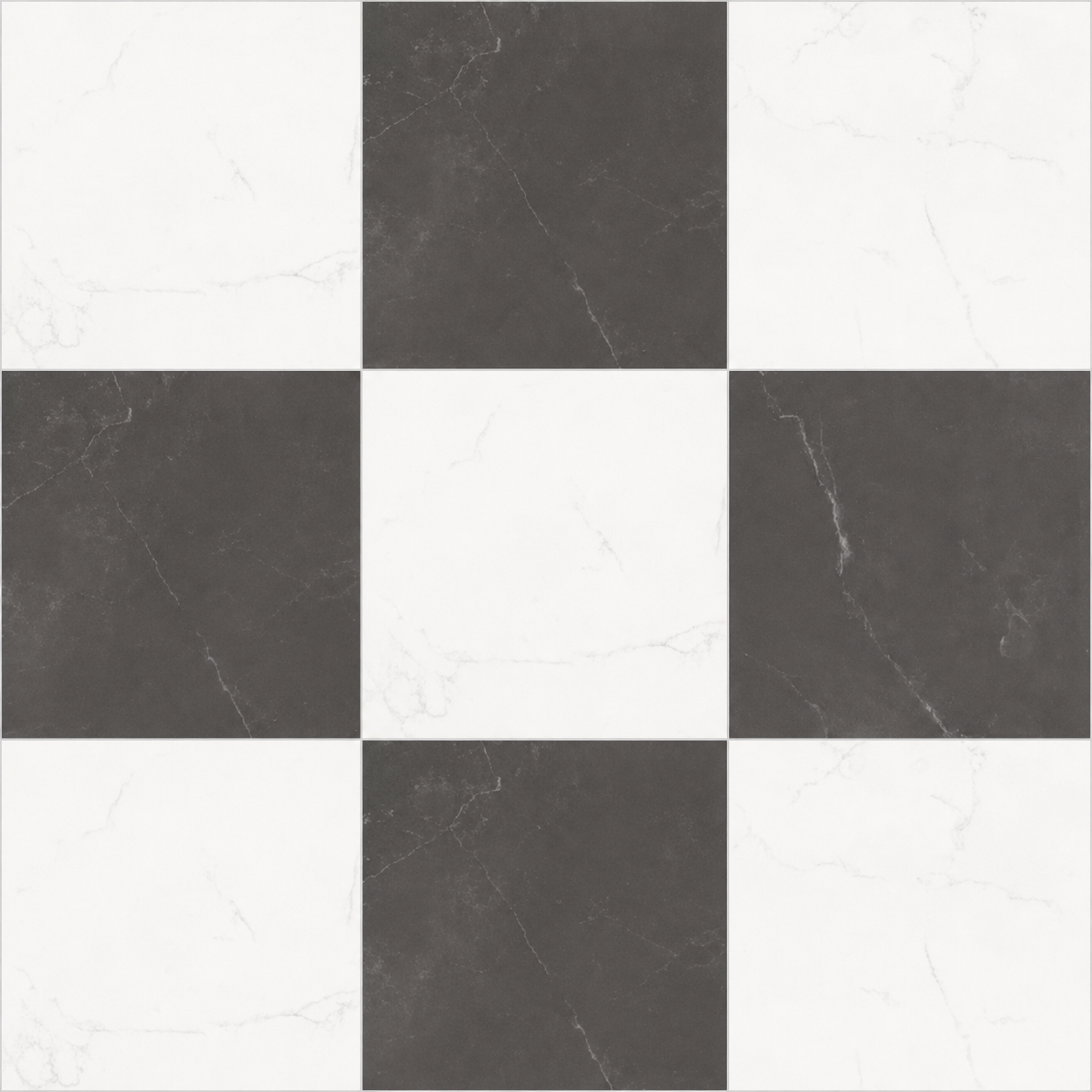 Sophia Checkerboard | 12"x12" Porcelain Marble Look Floor & Wall Tile