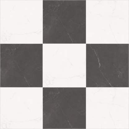 Sophia Checkerboard | 12"x12" Porcelain Marble Look Floor & Wall Tile