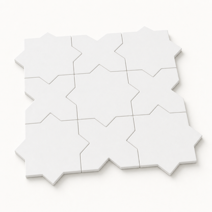 Porto Star+Cross | 6.1" x 11.9" Porcelain Floor & Wall Tile