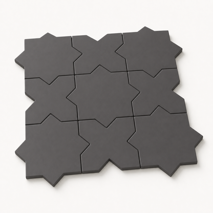 Porto Star+Cross | 6.1" x 11.9" Porcelain Floor & Wall Tile