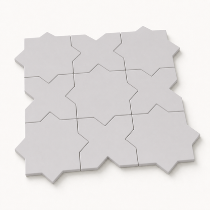 Porto Star+Cross | 6.1" x 11.9" Porcelain Floor & Wall Tile