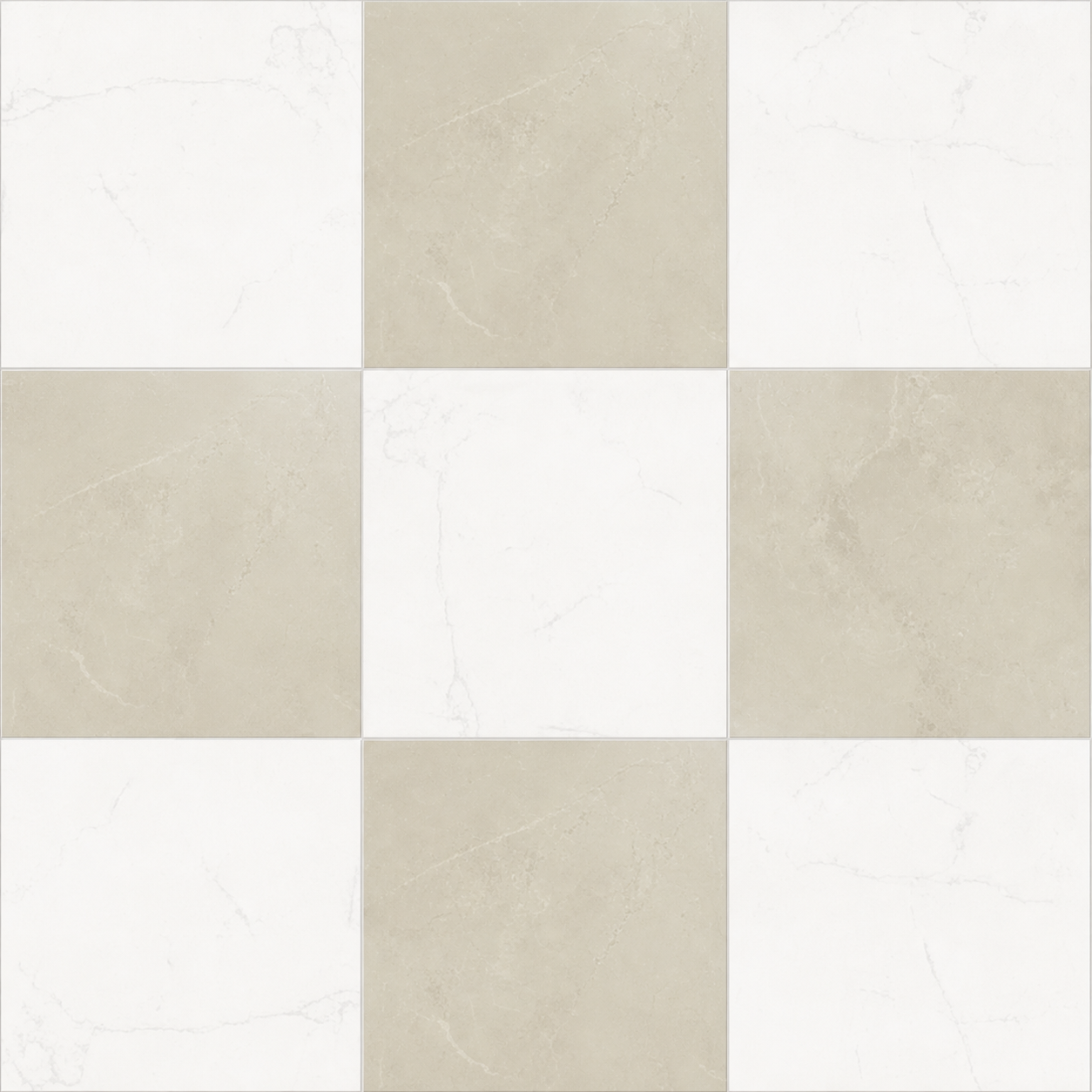 Sophia Checkerboard | 12"x12" Porcelain Marble Look Floor & Wall Tile