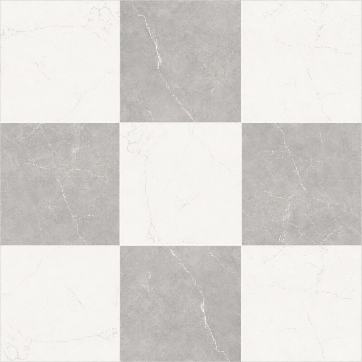 Sophia Checkerboard | 12"x12" Porcelain Marble Look Floor & Wall Tile