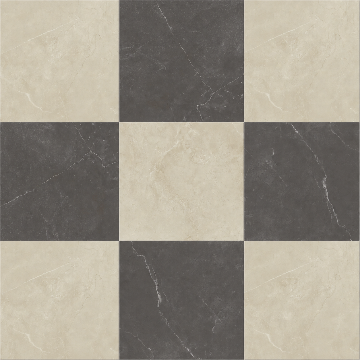 Sophia Checkerboard | 12"x12" Porcelain Marble Look Floor & Wall Tile