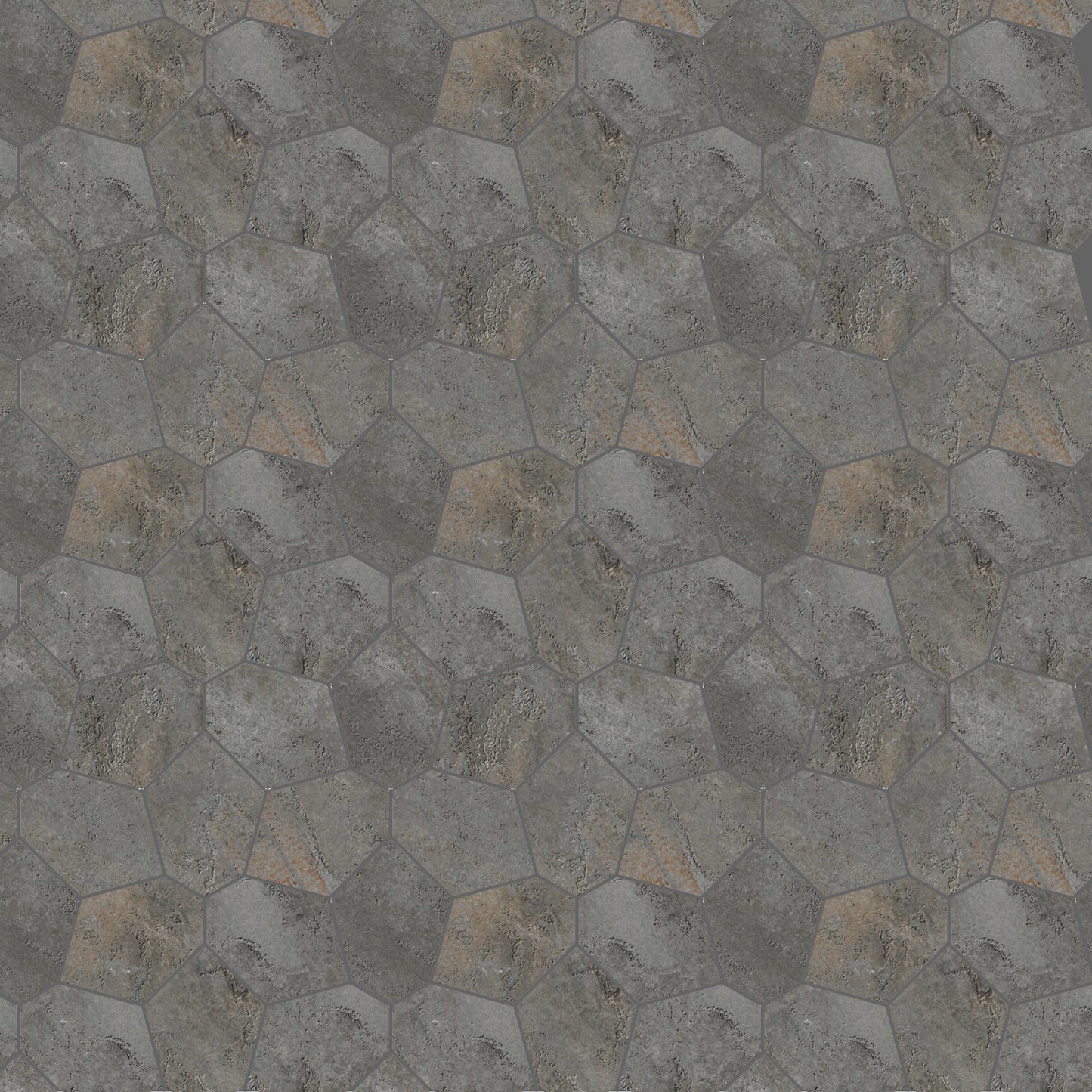 Bergen | 12"x12" Porcelain Leaves Mosaic Tile