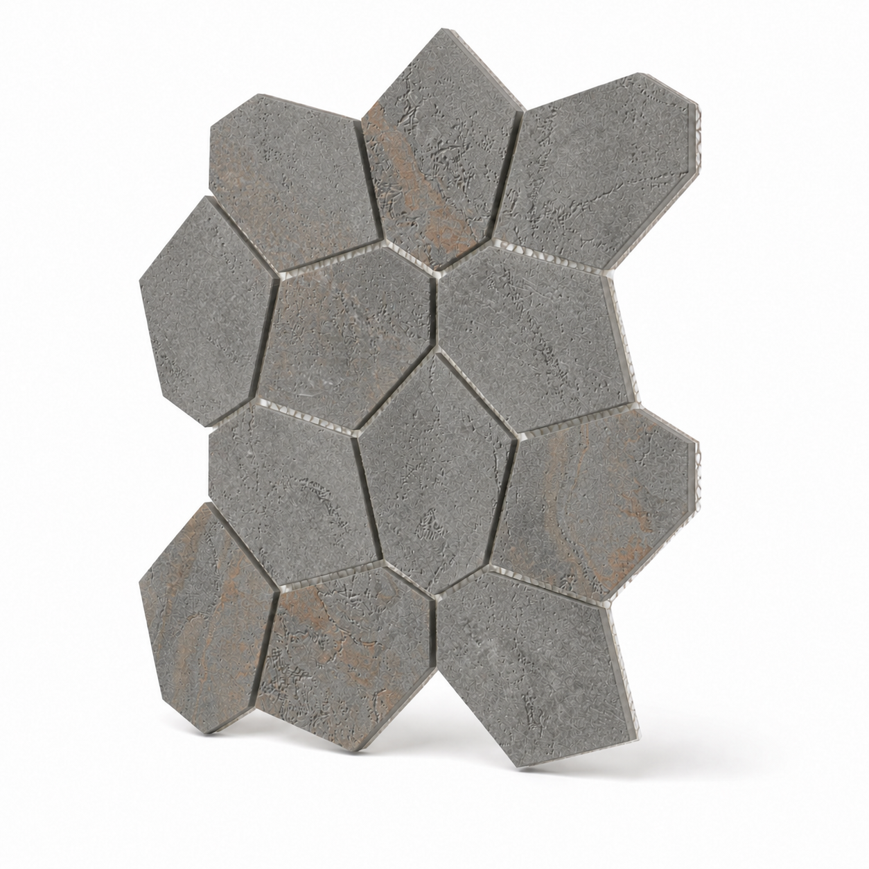 Bergen | 12"x12" Porcelain Leaves Mosaic Tile