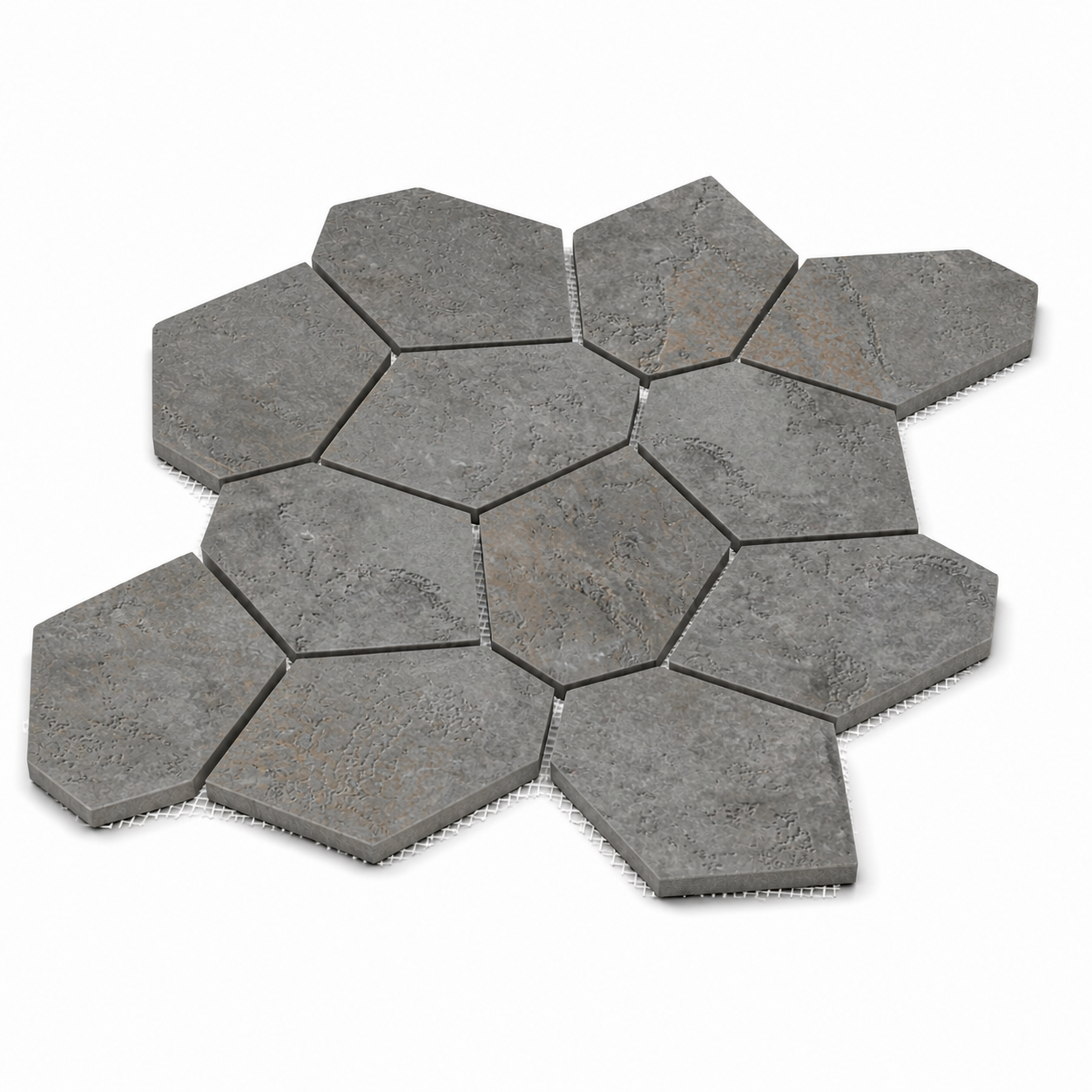 Bergen | 12"x12" Porcelain Leaves Mosaic Tile