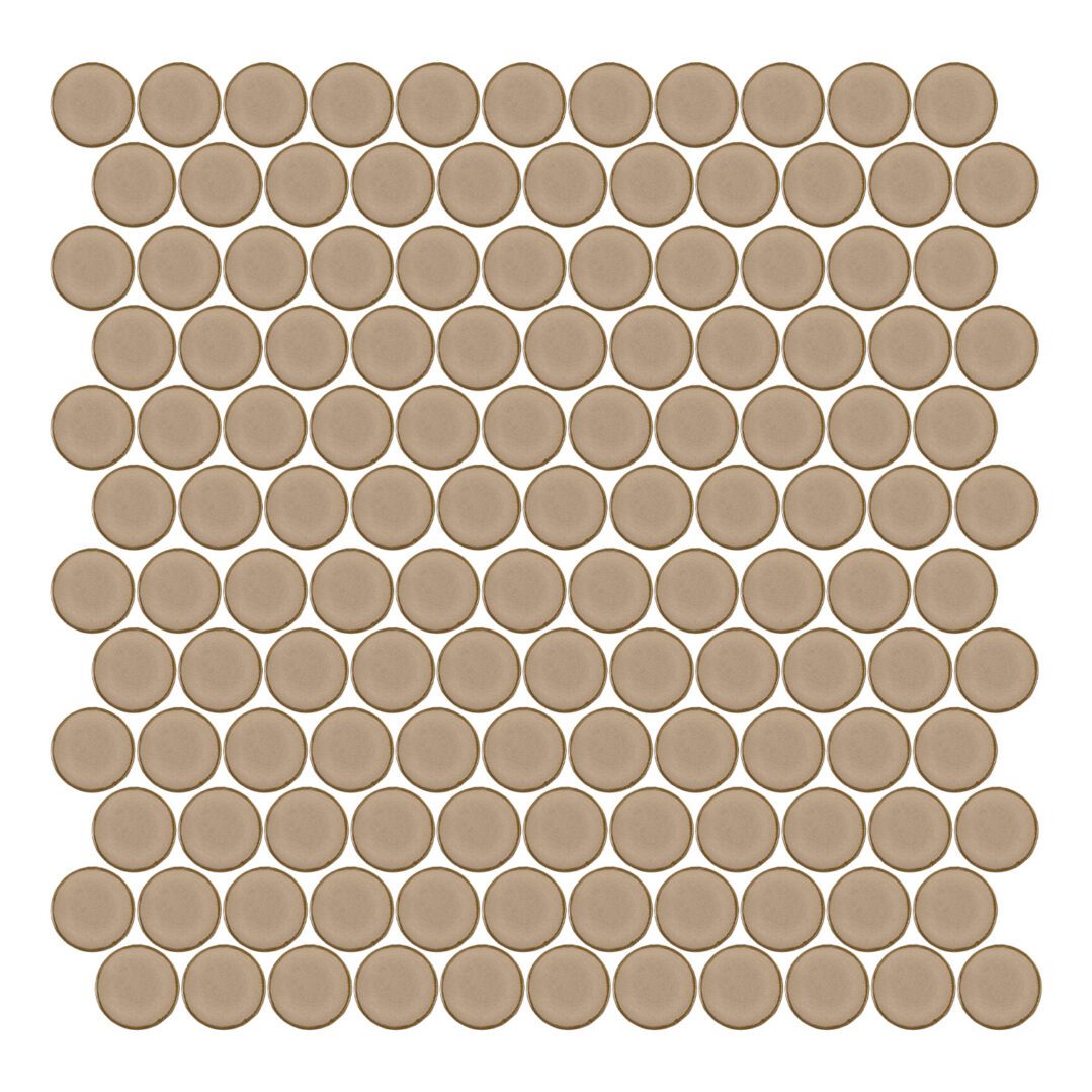 Stream | 1.25" Porcelain Penny Round Mosaic Tile
